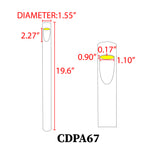 Load image into Gallery viewer, CDPA67 3W LED Uni Directional Slit Cylinder Bollard Path Light Low Voltage Outdoor Landscape Lighting