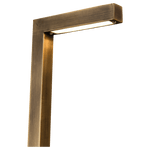Load image into Gallery viewer, PLB10 LED Brass L-Shaped Low Voltage Landscape Lighting Path Light.