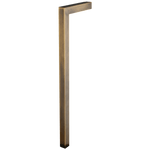 Load image into Gallery viewer, PLB10 LED Brass L-Shaped Low Voltage Landscape Lighting Path Light.