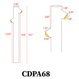 CDPA68 Path Light 6W LED Inside Out Bollard Low Voltage Outdoor Landscape Lighting