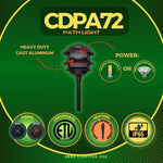 Load image into Gallery viewer, CDPA72 Black 12V AC/DC Aluminum Low Voltage Landscape Lighting 3 Tier Pagoda Path Light
