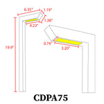 Load image into Gallery viewer, CDPA75 3CCT Pat Light Modern Heavy Duty Cast Aluminum Path Light
