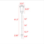 Load image into Gallery viewer, CDPA76 LED Path Light Integrated Aluminum 12V Low Voltage Adjustable Height Fixture
