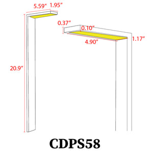 CDPS58 Path Light 3W Stainless Steel Directional LED Bollard Landscape Lighting