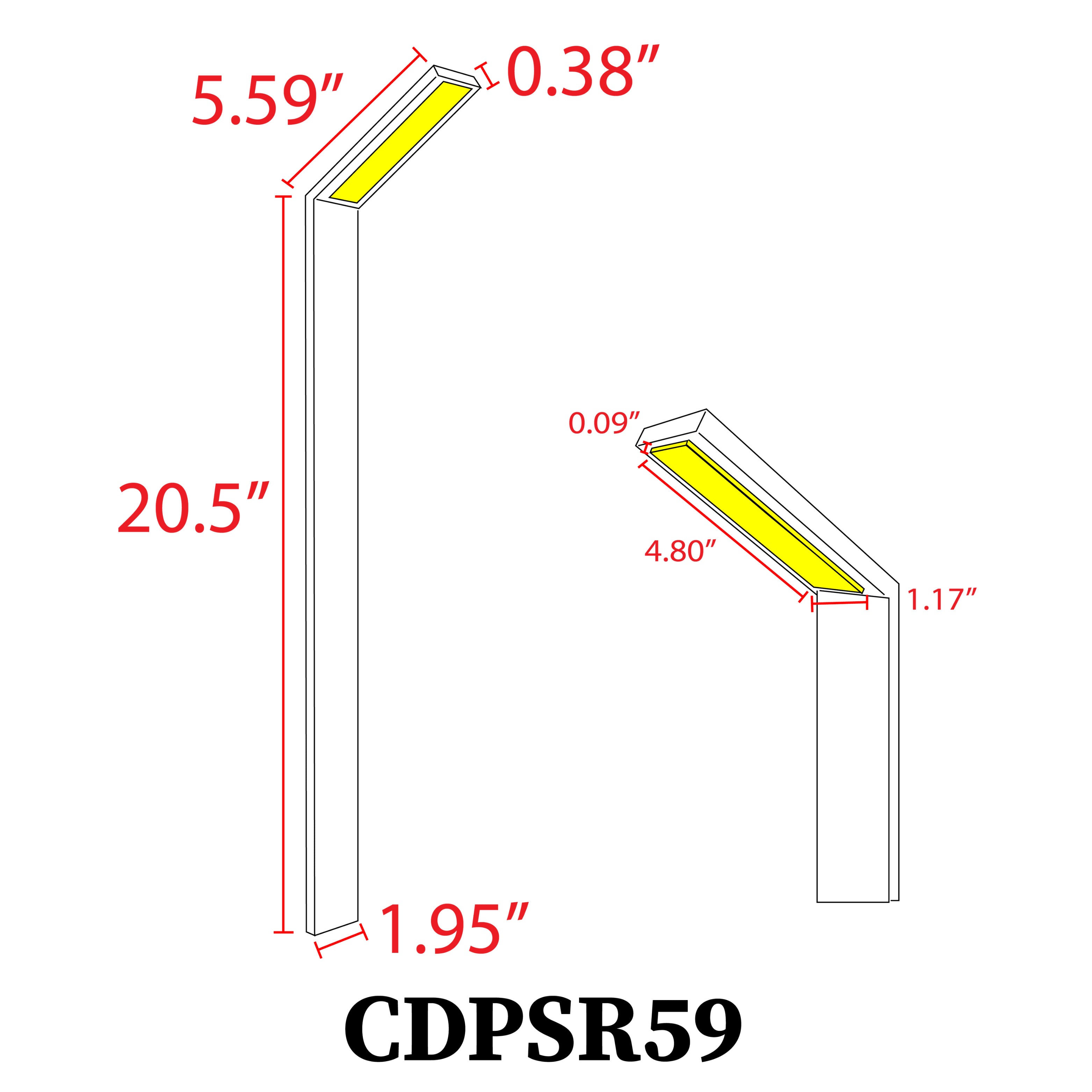 CDPSR59 RGBCW Path Light 3W 12V Low Voltage Integrated Stainless Steel Path Light