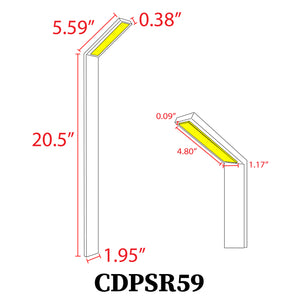 CDPSR59 RGBCW Path Light 3W 12V Low Voltage Integrated Stainless Steel Path Light