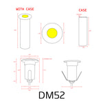 Load image into Gallery viewer, DM52 3W COB LED Low Voltage Ground Landscape Well Lights Waterproof Fixture
