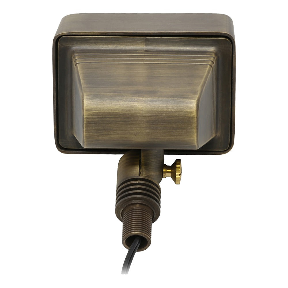 FPB05 Cast Brass Rectangular LED Directional Flood Light Adjustable Landscape Lighting