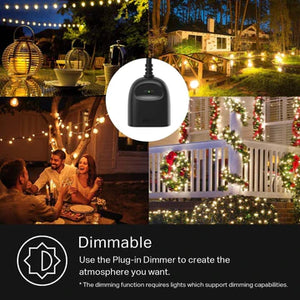 Kasa Outdoor Dimmable Smart Plug Single Socket, Smart Home Wi-Fi Outlet Timer