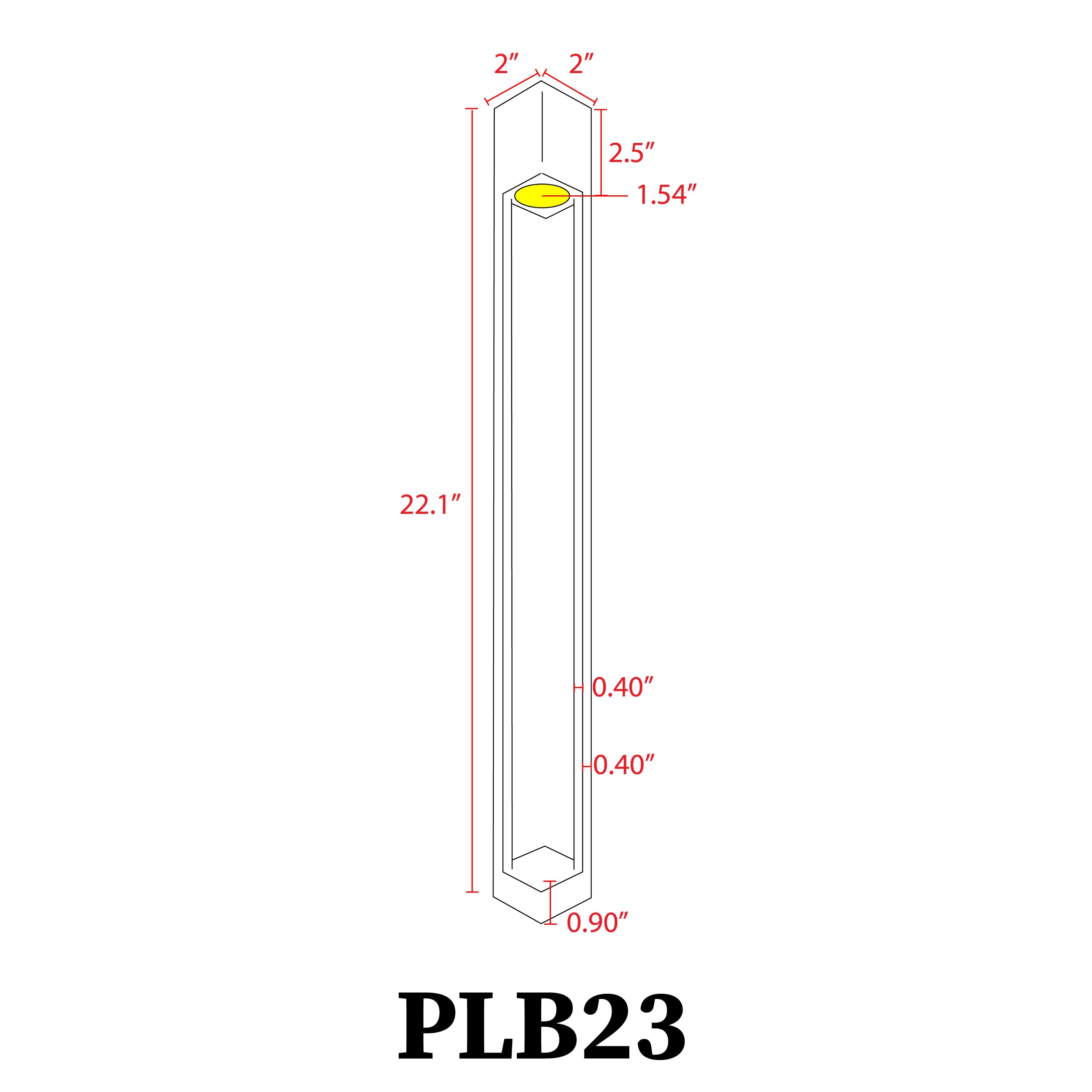 PLB23 Path Light 12V Modern Brass LED Low Voltage Path Light