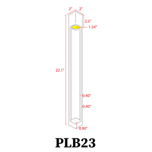 PLB23 Path Light 12V Modern Brass LED Low Voltage Path Light