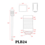 Load image into Gallery viewer, PLB24 Modern Path Light 12V Low Voltage LED Brass Path Light
