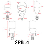 Load image into Gallery viewer, SPB14 Low Voltage LED Outdoor Landscape Spotlight
