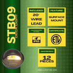 Load image into Gallery viewer, STB09 LED Round Deck Light Surface Mount Low Voltage Landscape Lighting
