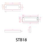 Load image into Gallery viewer, STB18 3W LED Cast Brass Outdoor Horizontal Modern Step Light Low Voltage Lighting
