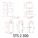 Load image into Gallery viewer, STS300 2-Zone 300W Wi-Fi Digital AC 12V, 15V Low Voltage Transformer with Photocell &amp; Timer IP65
