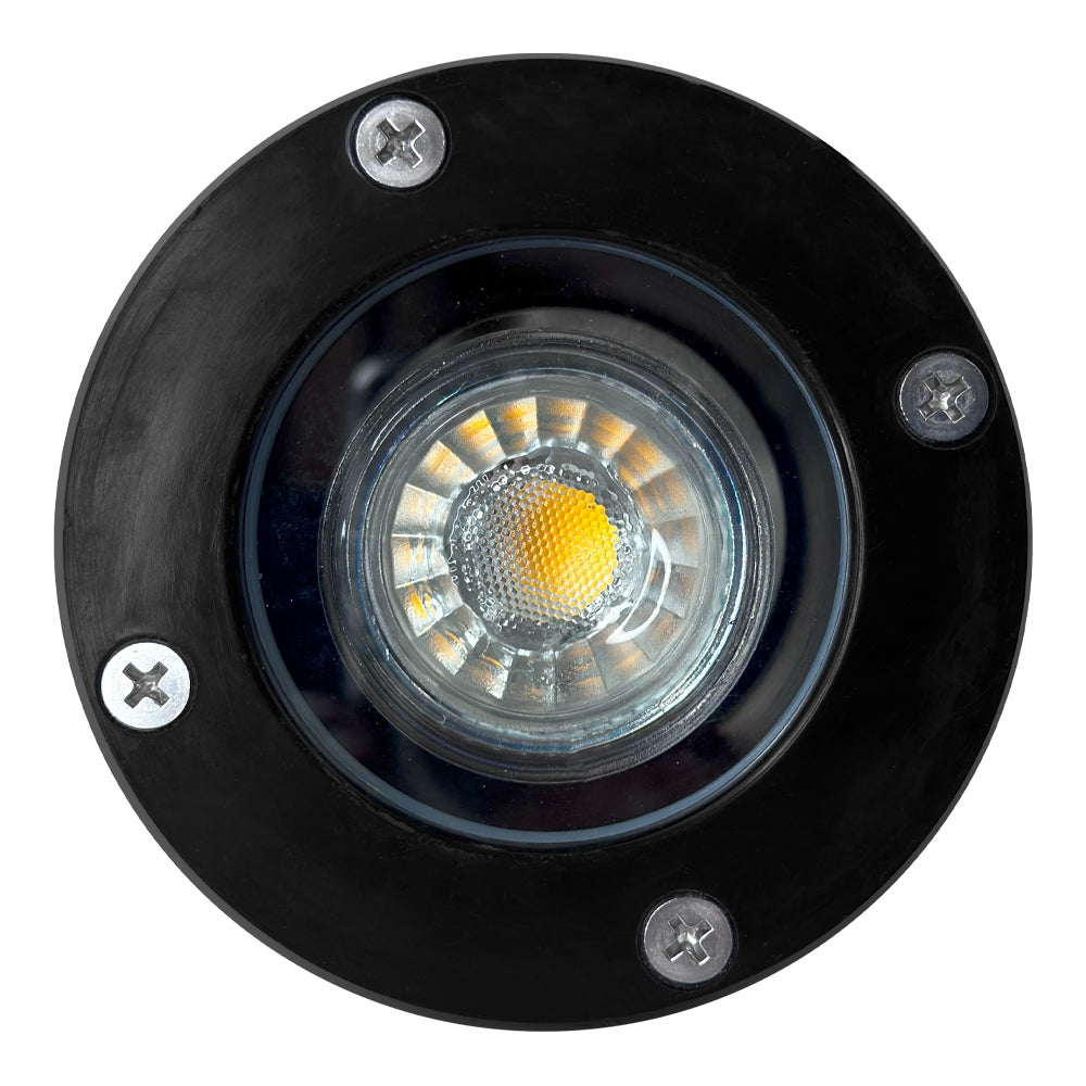 UNF07 Fiber Glass 12V Low Voltage Round LED In-ground Well Light IP65 Waterproof