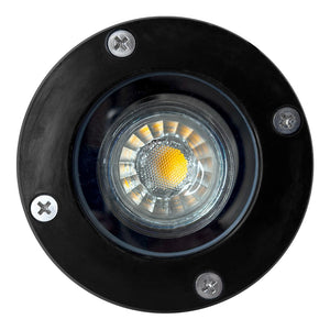 UNF07 Fiber Glass 12V Low Voltage Round LED In-ground Well Light IP65 Waterproof