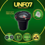 Load image into Gallery viewer, UNF07 Fiber Glass 12V Low Voltage Round LED In-ground Well Light IP65 Waterproof
