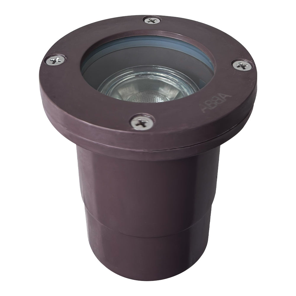 UNF07 Fiber Glass 12V Low Voltage Round LED In-ground Well Light IP65 Waterproof