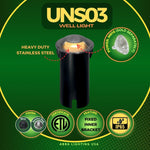 Load image into Gallery viewer, UNS03 Stainless Steel Mono Directional One Slit In-Ground 12V Low Voltage LED In Ground Landscape Lighting
