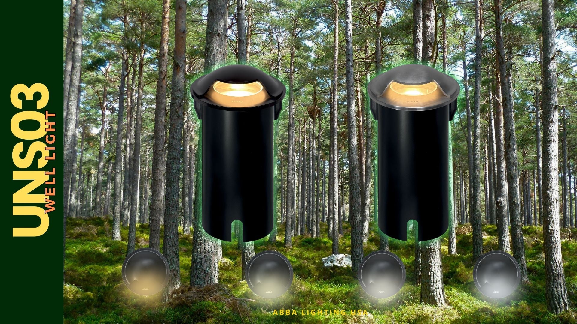 UNS03 Stainless Steel Mono Directional One Slit In-Ground 12V Low Voltage LED In Ground Landscape Lighting
