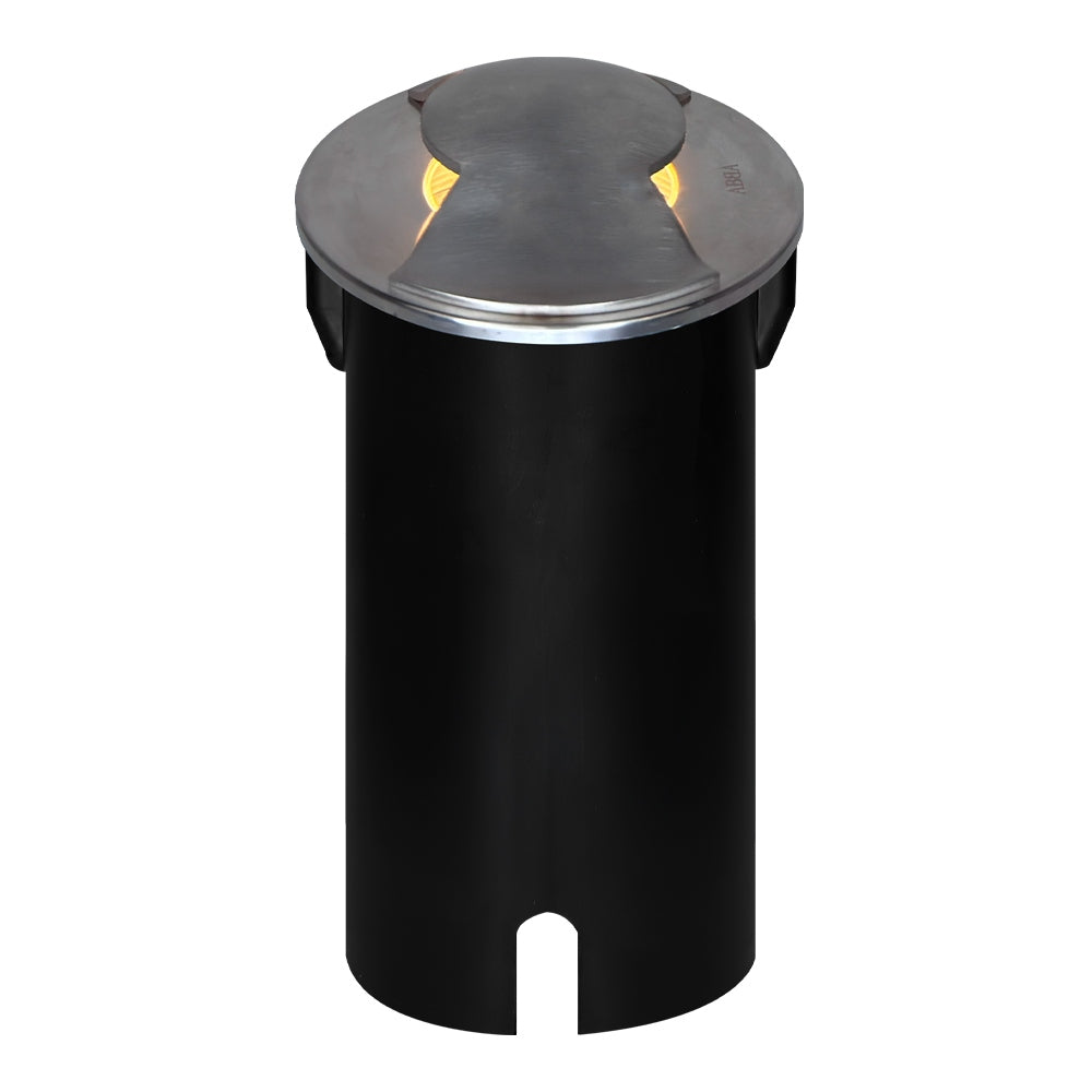 UNS04 Stainless Steel Bi Directional Two Slit In-Ground 12V Low Voltage LED In Ground Landscape Lighting