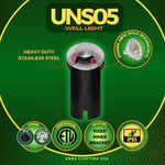 Load image into Gallery viewer, UNS05 Stainless Steel Tri Directional Three Slit In-Ground 12V Low Voltage LED In Ground Landscape Lighting
