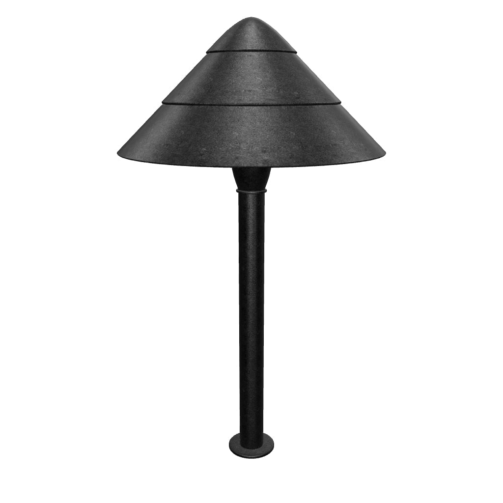 CDPA65 Path Light 3W 12V Mushroom LED Beaded Swivel Hat Landscape Fixture