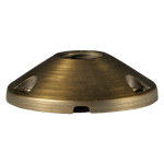 Load image into Gallery viewer, BP1 Brass Surface Mount Round Bracket for Landscape Lighting Fixture.
