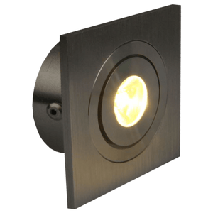 CB06 Dimmable Recessed Square Cast Aluminum LED Puck Light Cabinet Downlighting.