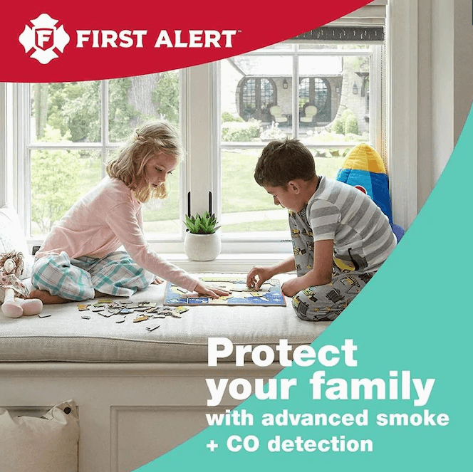 First Alert BRK AC Hardwired Combination Smoke and Carbon Monoxide Detector.