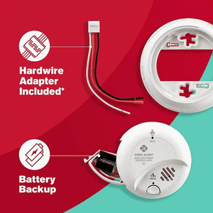 First Alert BRK AC Hardwired Combination Smoke and Carbon Monoxide Detector.