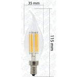 Load image into Gallery viewer, E12 3W LED Filament Candelabra Bulbs Dimmable Energy Saving Waterproof Light.
