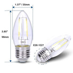 Load image into Gallery viewer, E26 4W LED Filament Edison Bulbs Dimmable Energy Saving Waterproof Light.
