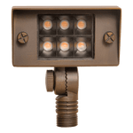 Load image into Gallery viewer, FPB02 Brass Rectangular Built-In Adjustable 2W-7W LED Flood Light - Kings Outdoor Lighting
