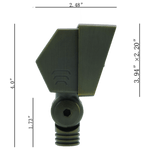 Load image into Gallery viewer, FPB02 Brass Rectangular Built-In LED Directional Flood Light Adjustable Lighting.
