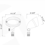 Load image into Gallery viewer, FPB03 Brass Oval LED Directional Flood Light Adjustable Lighting.
