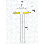 Load image into Gallery viewer, PLB13 Two Tier Brass Path Low Voltage Pagoda Light Led Landscape Lighting Fixture.
