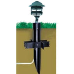 Load image into Gallery viewer, PV51 Heavy Duty PermaPost PVC Post with Cap for Landscape Lighting Fixtures.
