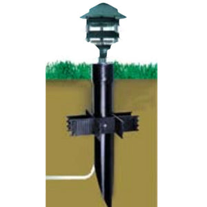 PV51 Heavy Duty PermaPost PVC Post with Cap for Landscape Lighting Fixtures.