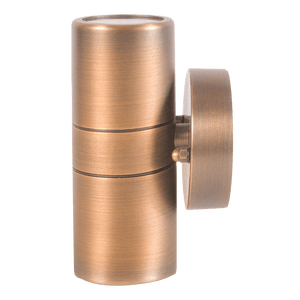 SCB05 LED Cylinder Up Down Light 2 Directional Brass Sconce Lighting - Kings Outdoor Lighting