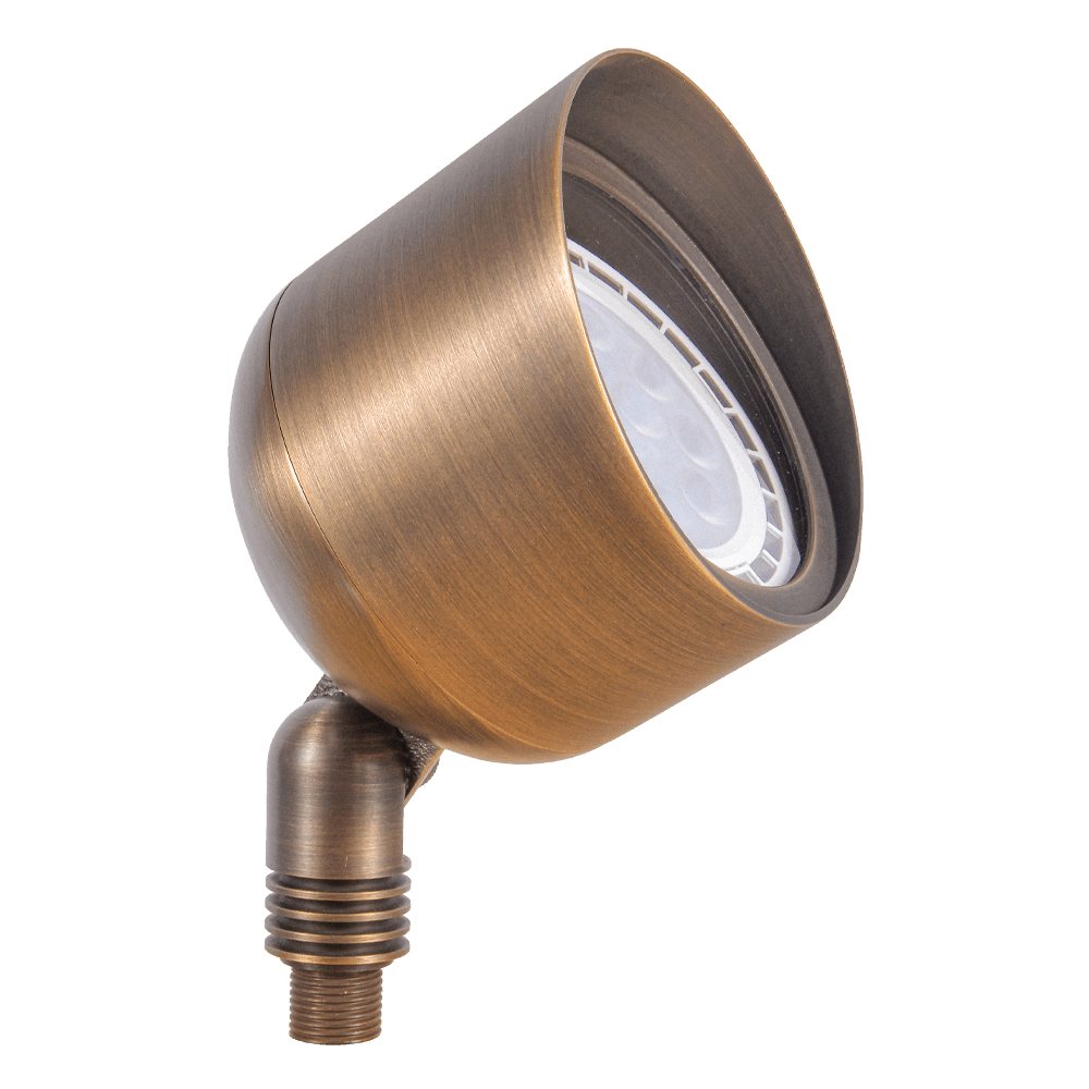 SPB07 Brass PAR36 Outdoor Flood Light Low Voltage LED Landscape Lighting - Kings Outdoor Lighting