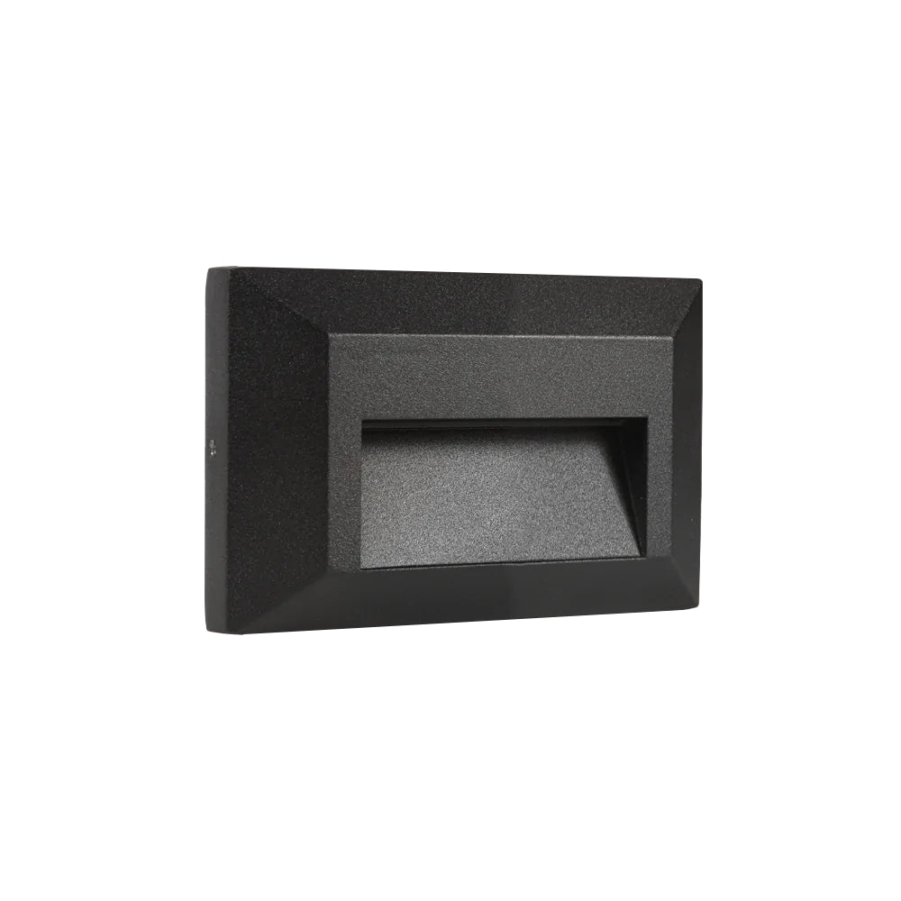 STA03 3W Low Voltage Waterproof Square Recessed LED Step Light Wall Fixture