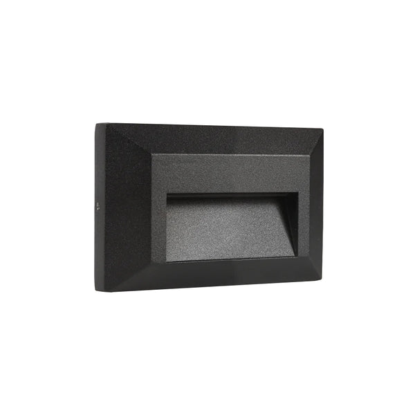 STA03 3W Low Voltage Waterproof Square Recessed LED Step Light Wall Fi