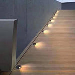 Load image into Gallery viewer, STA05 3W Low Voltage Cast Aluminum Round Surface Mount LED Step or Deck Light.
