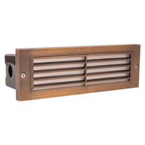 STB03 Louver Horizontal LED Brick Lights Warm White Edge Step Lighting - Kings Outdoor Lighting