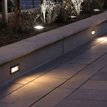 Load image into Gallery viewer, STB03 Louver Horizontal LED Brick Lights Warm White Edge Step Lighting.
