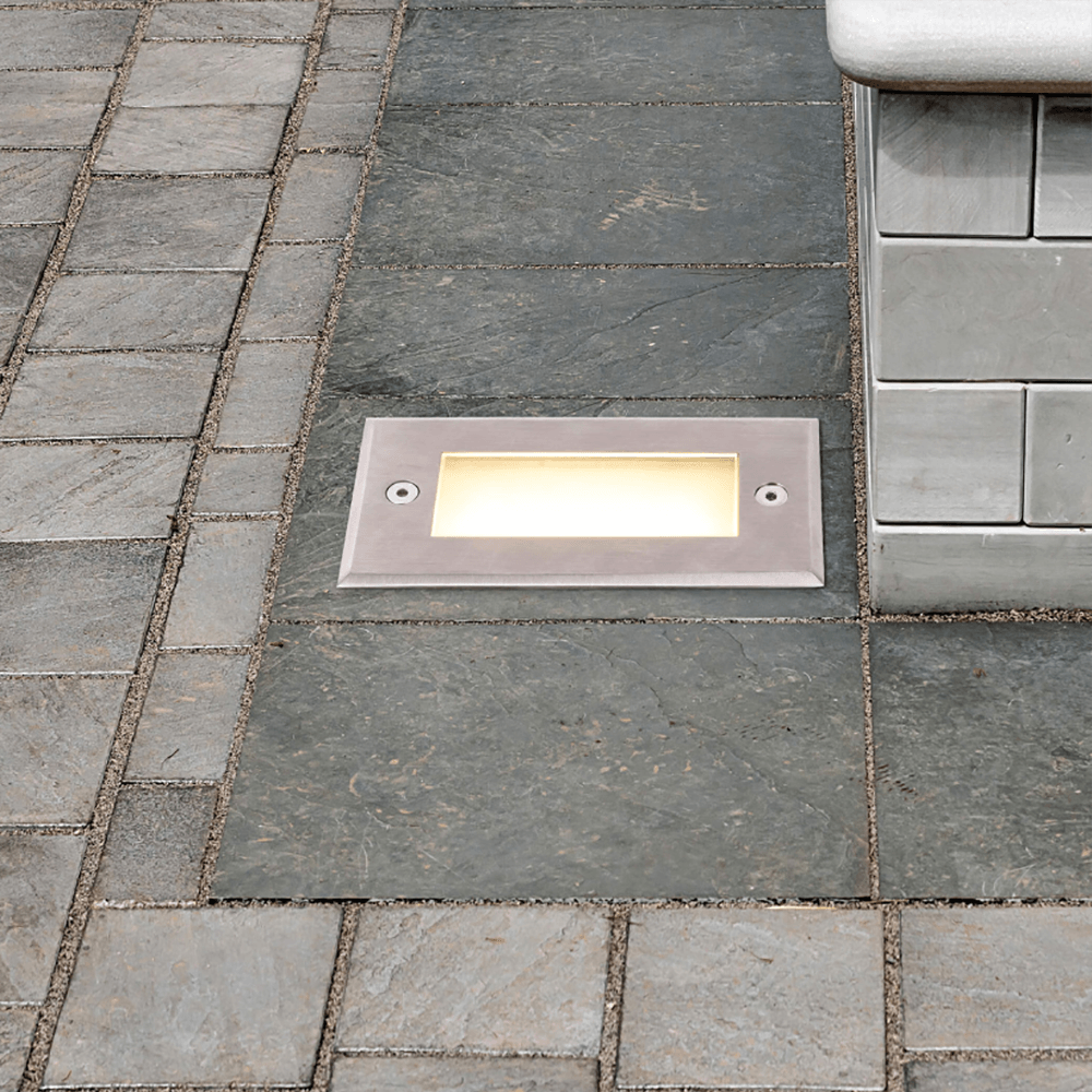 STS02 Outdoor Recessed Brick Wall Light LED Step/ Stair Lighting Fixture.