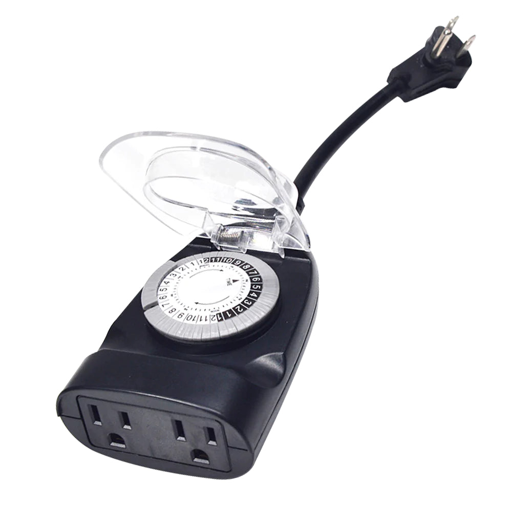 TM01 Plug In Timer Outdoor IP65 Waterproof Mechanical Clock for Garden